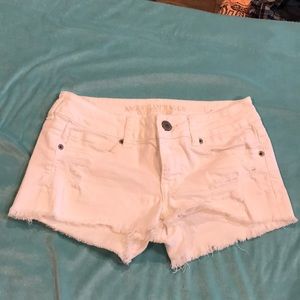 Women's white shorts